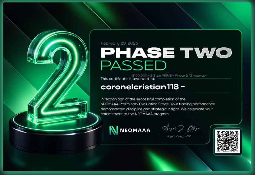 Challenge NEOMAAA $100,000 Phase 2 Passed