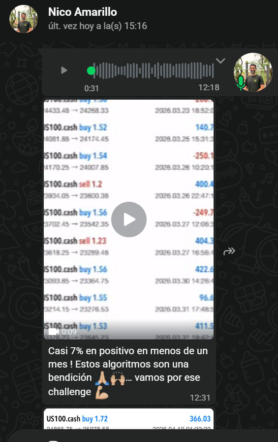 Testimonio Nico Amarillo +7% con bots